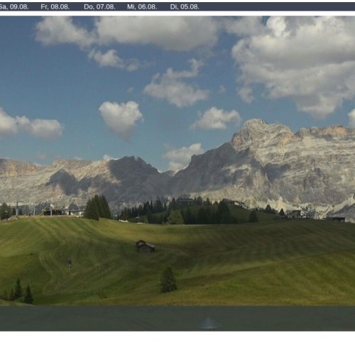 Piz Arlara Webcam: Live Views of Corvara in Badia