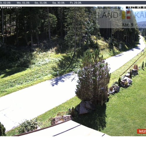 Plöckenpass Straße Live: Gailbergsattel Mountain Pass in Carinthia