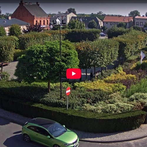 Barcin Market Square Live Webcam: Poland Town Center View