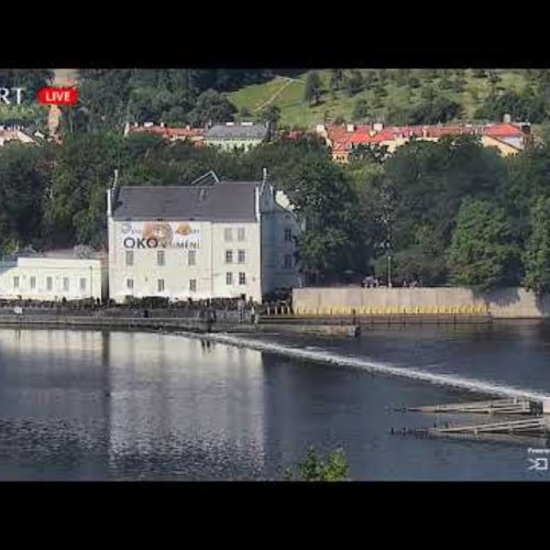 Prague Vltava River & Kampa Island Live Webcam