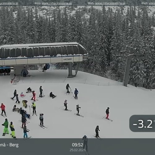 Roháče Spálená Ski Resort Live HD Webcam, Zuberec
