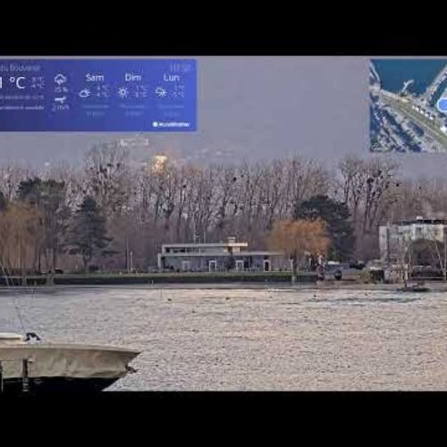 Le Bouveret Live: Lake Geneva Marina & Swiss Alps View