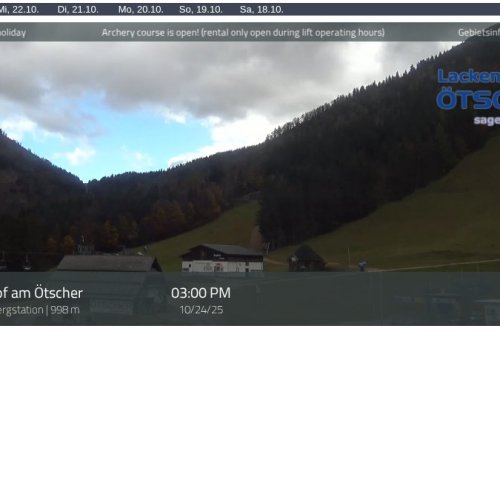 Eibenkogl Bergstation Live Webcam: Lackenhof am Ötscher, Austria