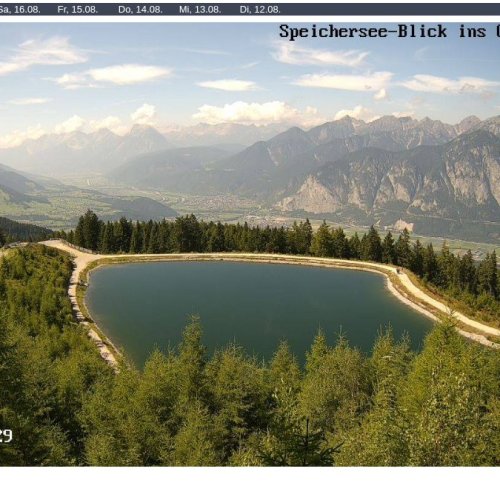 Muttereralm Live: Alpine Reservoir and Inn Valley Views