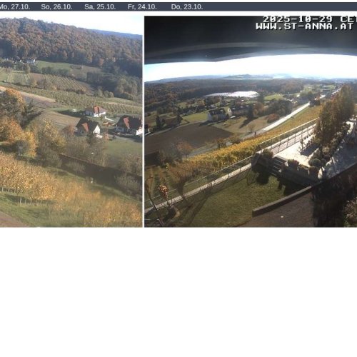Vinothek St. Anna am Aigen Webcam: Live Views of Styrian Volcanic Wine Country