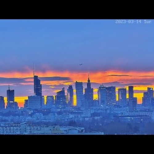Panorama Central Warsaw Live Webcam: HD Poland View