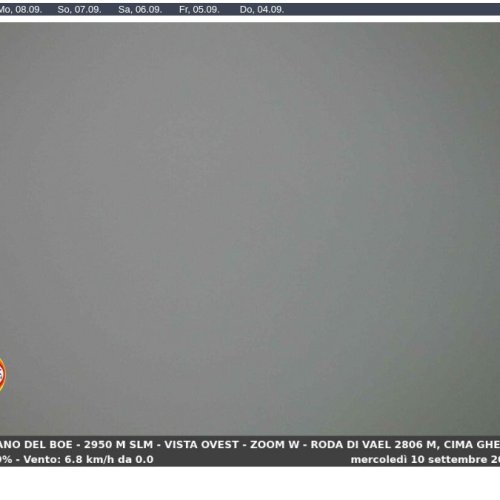 Sass Pordoi Webcam: Live Views from Altopiano del Boe, Dolomites