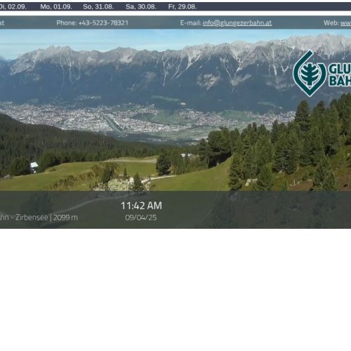 Live from Glungezerbahn Bergstation: Tulfes & Austrian Alps Webcam