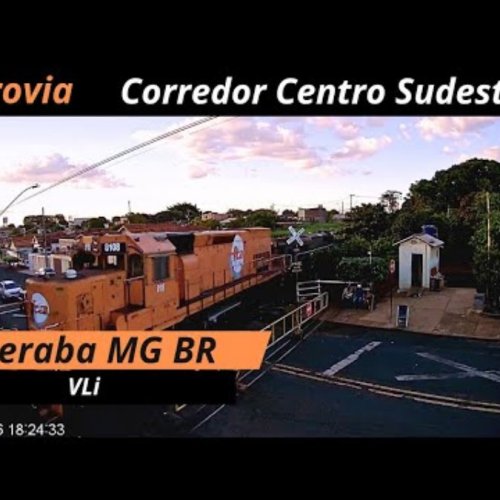 Uberaba Railway Level Crossing Live View
