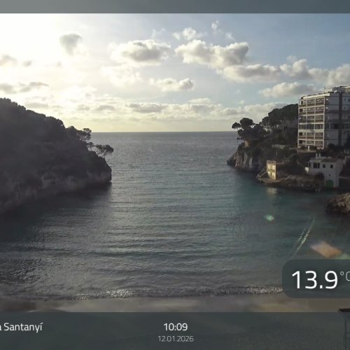Cala Santanyí Live Webcam: Mallorca Beach & Cove Views