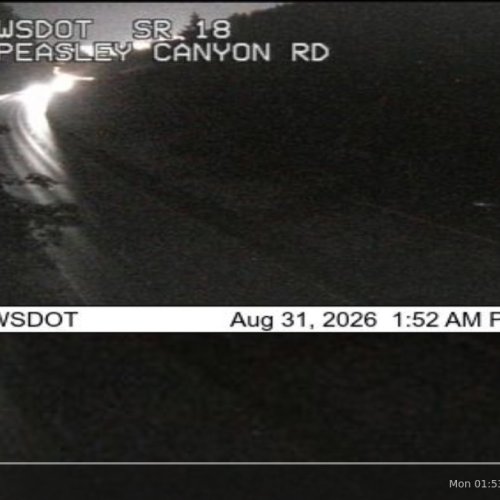 Live View of Peasley Canyon Road & SR 18 in Auburn, Washington