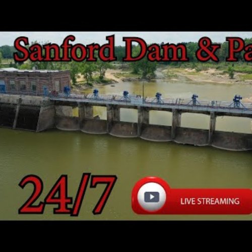 Sanford Dam & Park Live Webcam: Michigan's Tittabawassee River View