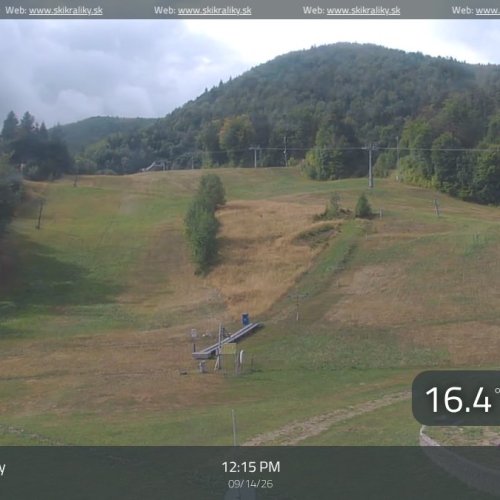 Banská Bystrica Live Webcam: Králíky Ski Resort & Mountain Views