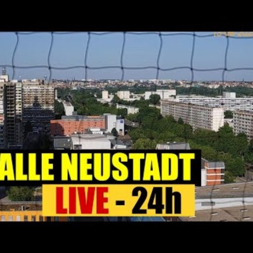 Halle-Neustadt Skyline Panorama