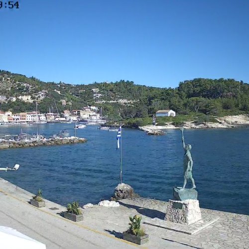 Gáïos Port Live Webcam: Scenic Views of Paxos, Greece