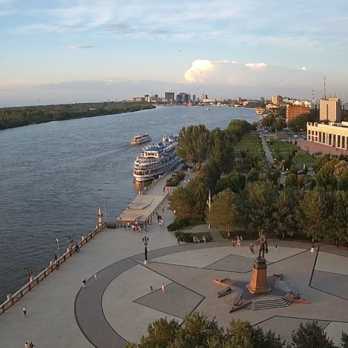 Astrakhan Riverfront Live View - Russia