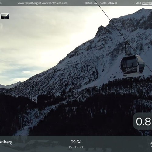 Lech am Arlberg Live: Zug Gondolas & Alpine Views