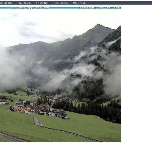 Lappach Valley Live Webcam: Pichlerhof & Speikboden, Selva dei Molini