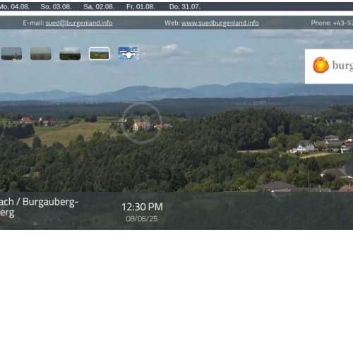 Stegersbach Panorama Live: Burgauberg-Neudauberg Webcam