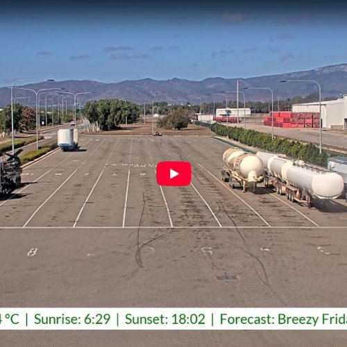 Townsville Port Truck Queue Live Webcam
