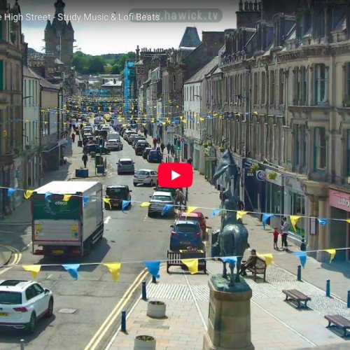 Hawick High Street Live Cam: Roxburghshire, Scotland