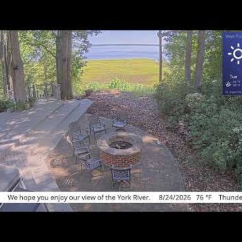 Town Highlands Live Camera: West Point, NY York River View