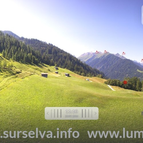 Camuns Switzerland Live Webcam: Alpine Views & Lumnezia Valley