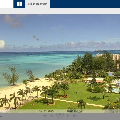 Saipan Beach Live Cam: Northern Mariana Islands Tropical Views
