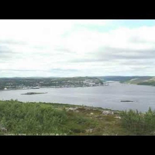 Kirkenes from Lyngberget | Live Fjord Webcam, Norway