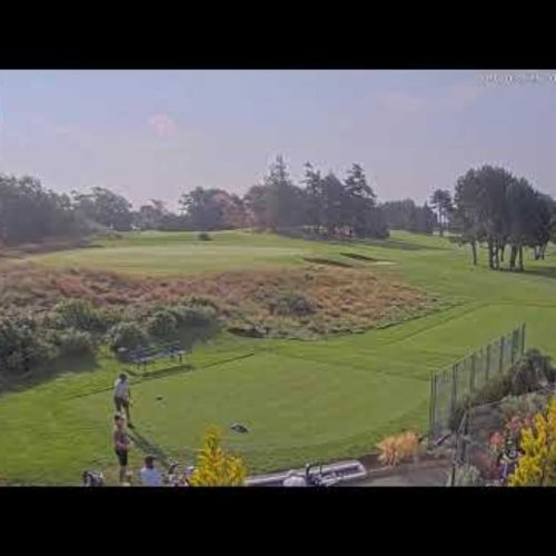 Victoria Golf Club Live Webcam: 18th Green & 1st Tee in BC, Canada