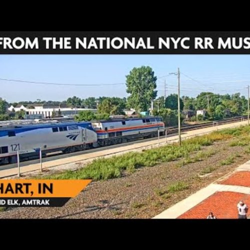 Elkhart Train Station Live Webcam: Rail Traffic & City Views