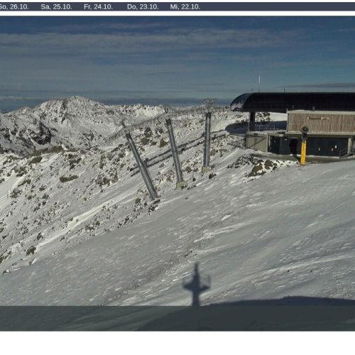 Zillertal Arena Webcam: Live from Übergangsjoch, Zell am Ziller