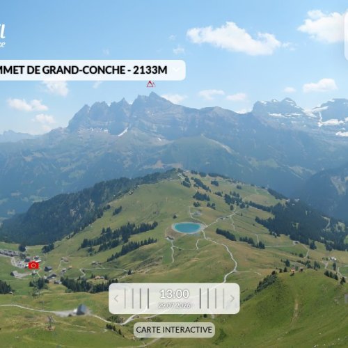 Portes du Soleil Sommet de Grand-Conche Live Webcam