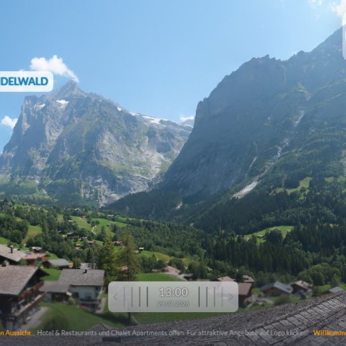 Live Webcam: Hotel Kirchbühl Grindelwald Views, Swiss Alps