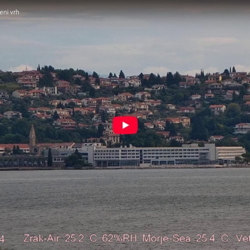Live HD Webcam: Crveni Vrh, Croatia Coastline & Adriatic Sea
