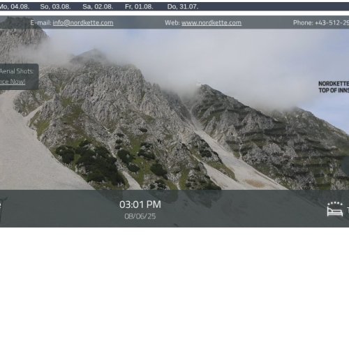 Seegrube Innsbruck Live Webcam: Alpine Views at 1905m