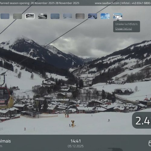 Saalbach Kohlmais Tal Live Webcam: Alpine Views & Ski Action