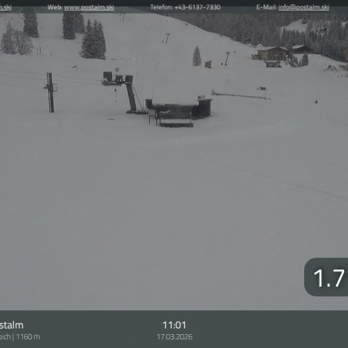 Postalm Zauberteppich Live Webcam: Skiing & Winter Views in Abtenau, Austria