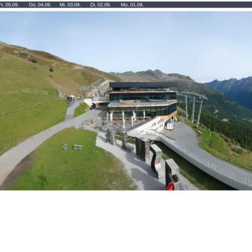 Sölden Gaislachkogelbahn Mittelstation Live Cam: Alpine Views at 2170m