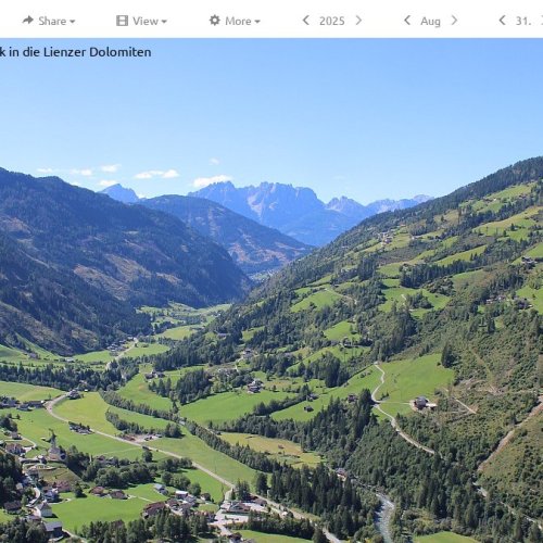 Mörtschach Webcam: Live Views of the Möll Valley and Lienz Dolomites