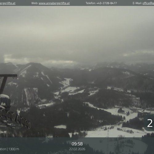 Annaberg Hennesteck Bergstation Live Webcam View | Austria Ski Resort