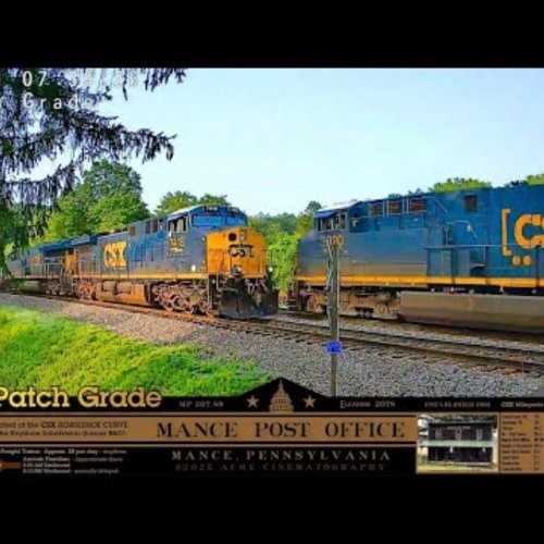Sand Patch Grade Live: Mance, Pennsylvania Train Webcam