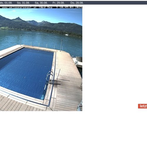 Live Webcam: Wolfgangsee & Zwölferhorn from Hotel Im Weissen Rössl
