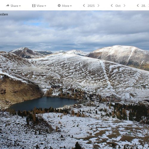 Heidi Alm Falkert Webcam: Live Views of Falkertsee & Nockberge Mountains