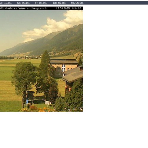 Live Webcam: Obergesteln, Obergoms, Swiss Alps Views