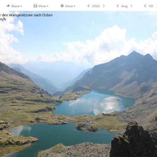 Feldkopf Webcam: Live Views of Wangenitzsee and Austrian Alps