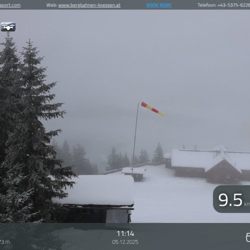 Kössen Unterberghorn Live Webcam: Alpine Views & Ski Conditions