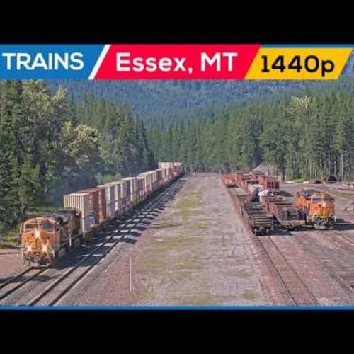 Essex Montana Live Train Cam: Watch Freight Trains Roll Through the Rockies