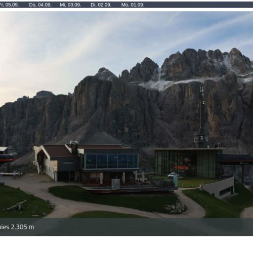 Dantercepies Webcam: Live Views from Val Gardena in the Dolomites