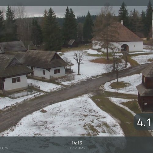 Pribylina Skanzen Live Webcam: Traditional Slovak Village